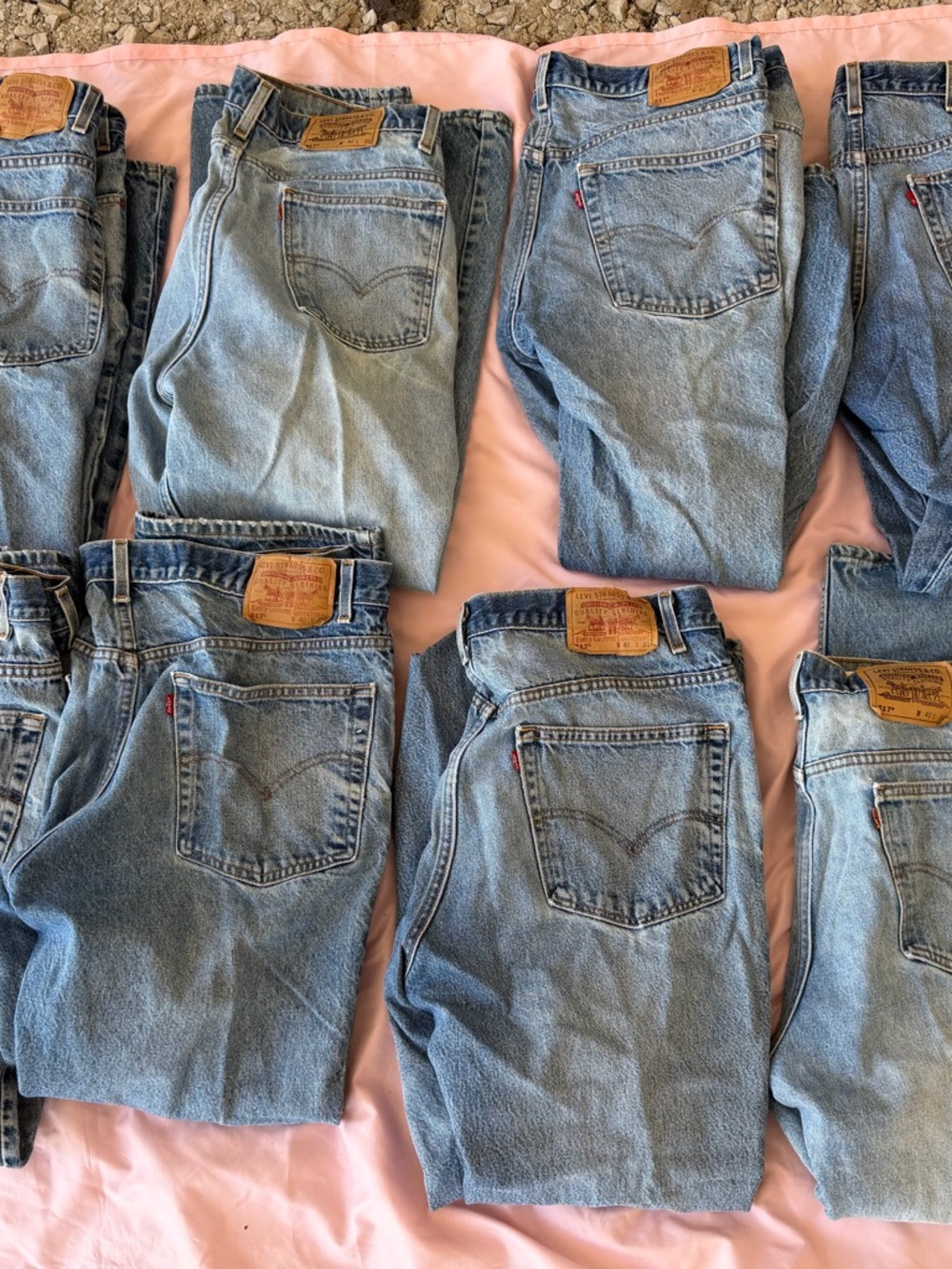 Levi's Light Blue Denim Jeans Lot - Classic 5-Pocket Style